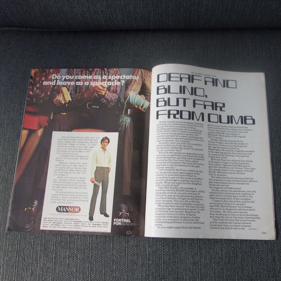 Vintage GOAL The National Hockey League Magazine Volume IV - Issue 12 - Picture 11 of 15